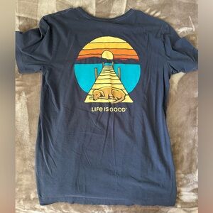 Life Is Good Navy tee